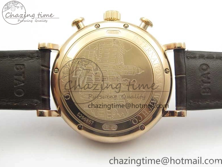 MIROTIME 0729 Efficient Portofino Chrono RG ZF 1:1 Best Edition White Dial on Brown Leather Strap A 7151
